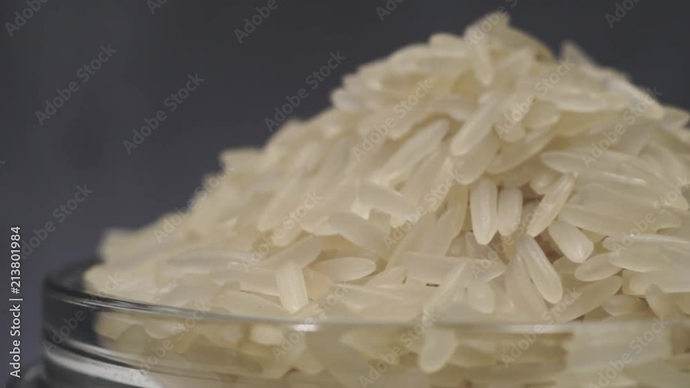 Aufkleber rice rotation 360 degrees, macro view