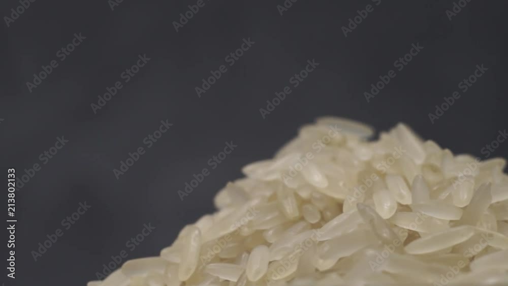 Aufkleber rice rotation 360 degrees, macro view