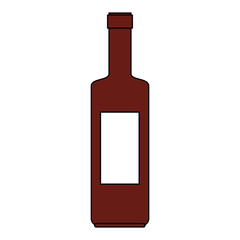 wine bottle silhouette icon