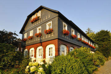 Umgebindehaus im  Oberlausitzer Bergland