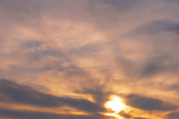 bright colors of the sky, clouds. toned.