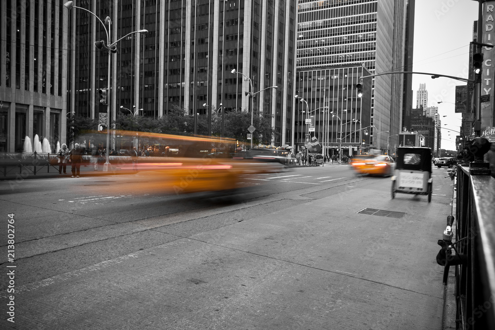 Wall mural cab in new york