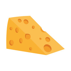 cheese piece isolated icon
