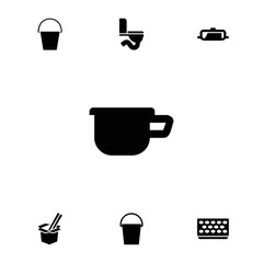 Collection of 7 pot filled icons