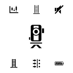 Collection of 7 level filled icons