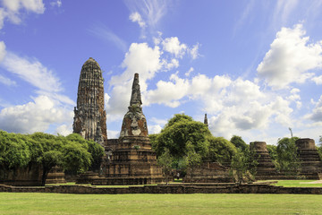 Obraz premium Old Temple of Ayutthaya Province ( Ayutthaya Historical Park ) Asia Thailand