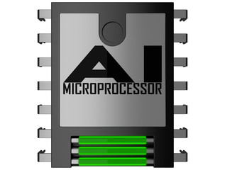 Obraz premium Microprocesseur