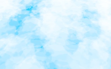 Background of abstract white color smoke isolated on blue color background. The wall of white fog. 3D illustration