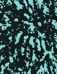 Scary demon face in night window. Vector illustration.