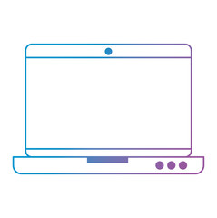 laptop computer isolated icon vector illustration design