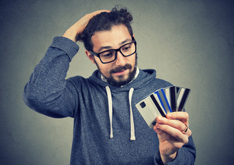 Desperate man having loan problems