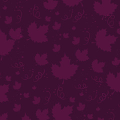 grape leafs pattern background vector illustration design