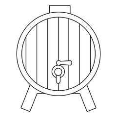 wine barrel isolated icon vector illustration design