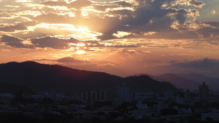Obraz premium Por do sol Itajai-SC