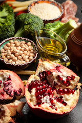 Falafel and hummus
