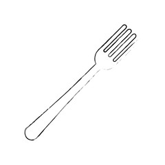 fork cutlery isolated icon vector illustration design