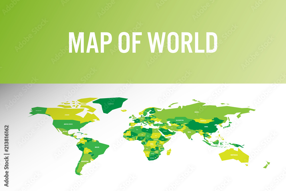 Canvas Prints world map in modern design. vector illustration. - Canvas Prints