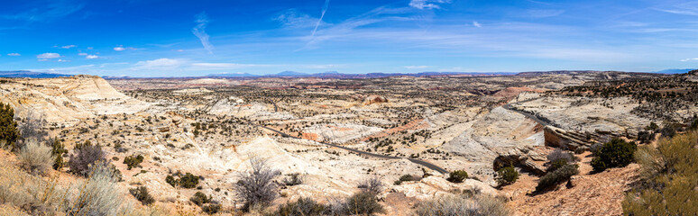 Desert Landscape Panorama in Southwestern Utah, USA