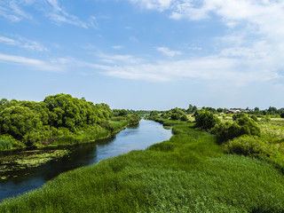 Fototapeta premium Ranova river, Ryazan region, Russia