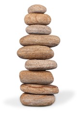 Fototapeta na wymiar Balancing Pebbles