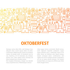 Oktoberfest Line Design Template