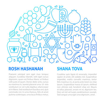 Rosh Hashanah Line Template