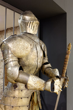 Medieval knight, knight armor.