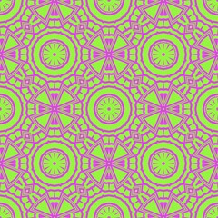 vector illustration. pattern with floral mandala, decorative border. design for print fabric, super bandana.