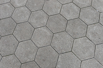 A simple white texture pattern of hexagons as a background