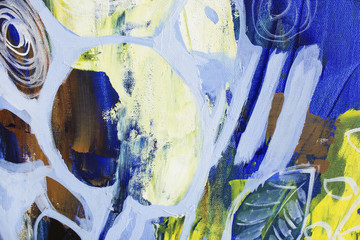 Detail of the  Painting as a Background