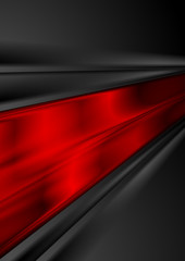 Bright red and black glossy stripes abstract background