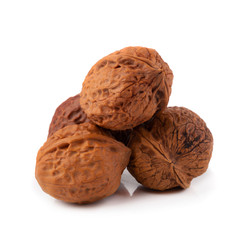 Dry Walnut isolated on a white background