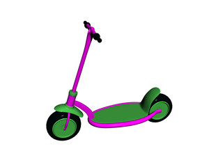Grün violetter Roller