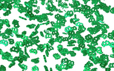 Digital currency symbol Bitcoin on a white background. Fall of bitcoin. Cryptocurrency graph on virtual screen. Business, Finance and technology concept. 3D illustration