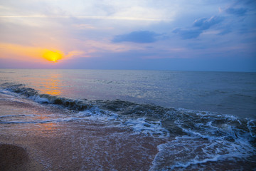 Beautiful sea at sunset