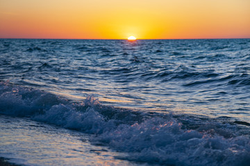 Beautiful sea at sunset