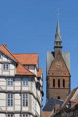 Obraz premium Hannover - Marktkirche in der Altstadt, Deutschland
