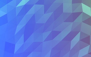 Fototapeta premium Abstract triangle geometrical blue background. Geometric origami style with gradient. 3D illustration