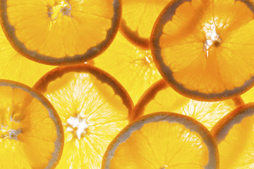 Slices of fresh orange background.