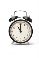 Alarm clock face isolated on white background