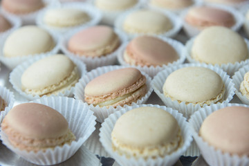 distesa di macarons macro