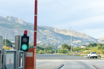 Tollway gate in alicante