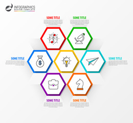 Infographic design template. Creative concept with 6 steps