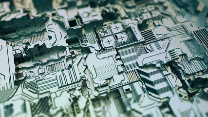 Technological project of construction close up background