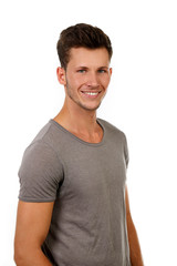 Obraz premium Junger Mann leger gekleidet lacht