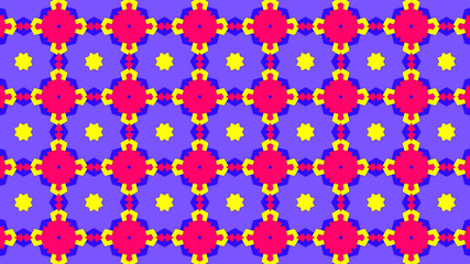 Artistic kaleidoscopic color pattern