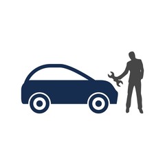 Car Repair Service Workshop Mechanic Icon