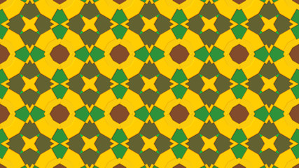 Artistic kaleidoscopic color pattern