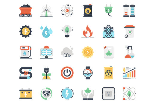 Power and Energy Icons