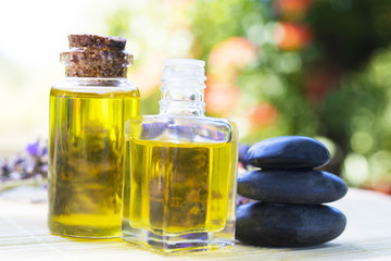 natural massage oils and spa